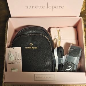 Nanette Lepore - Black and Pink Handbag Gift Set - Brand New